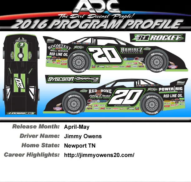 51422 high quality dirt late model diecast