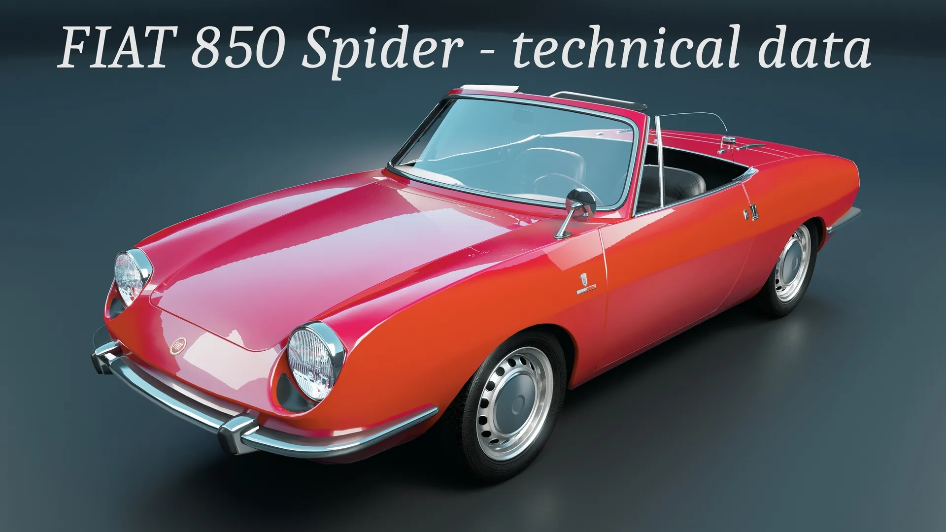 51497 collecting fiat 850 spider