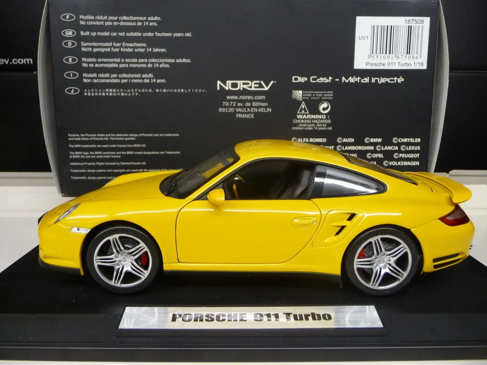 51579 997 turbo diecast exterior paint