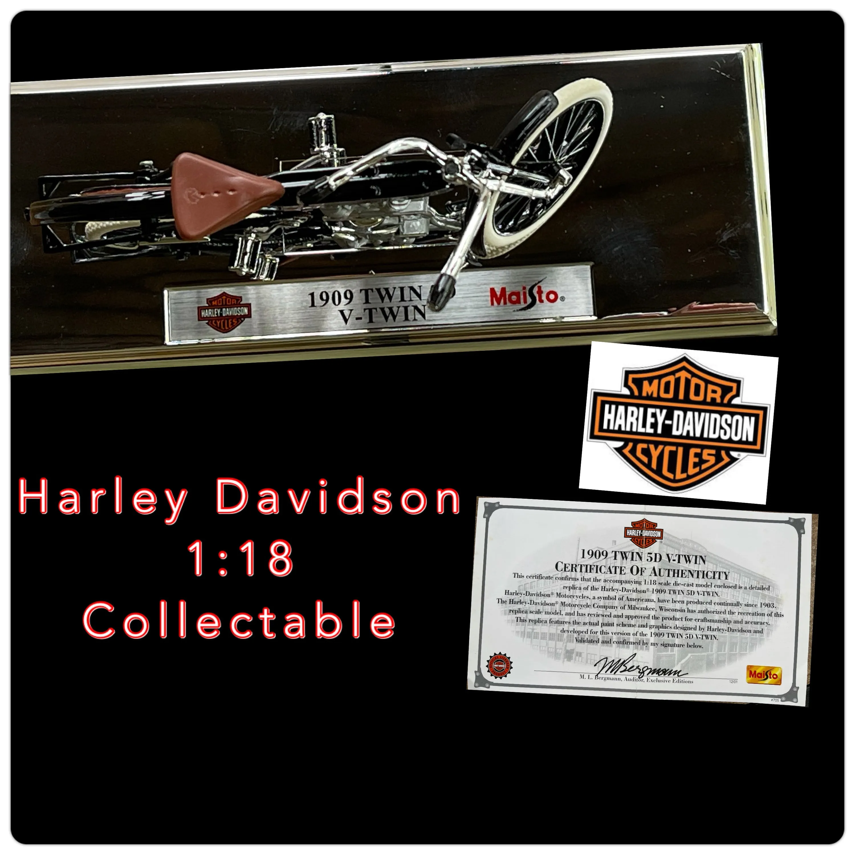 51604 harley diecast replica detail