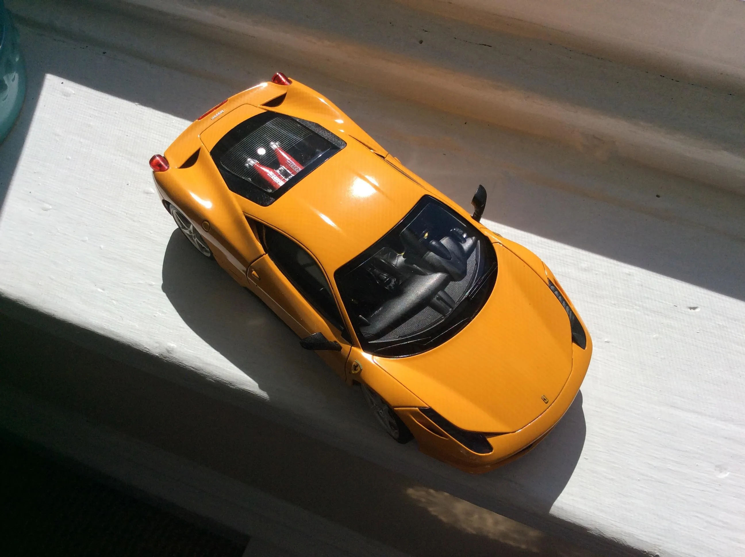 51700 ferrari 458 diecast car close up
